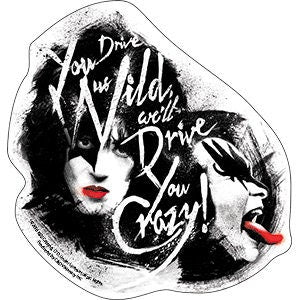 KISS Drive Us Wild Drive You Crazy Sticker Decal - Rock Band Craft Supply