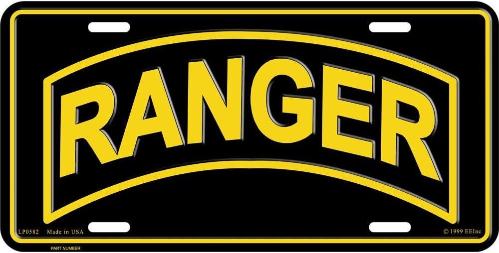 ARMY RANGER Metal License Plate - Military Vet Veteran - United States Craft Supply