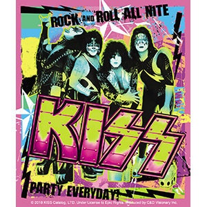 KISS Pink Party Everyday Sticker Decal - Rock Band