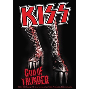 KISS God of Thunder Sticker Decal - Rock Band Craft Supply