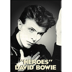 DAVID BOWIE Heroes Magnet for Refrigerators and Lockers - Rock Band Craft Supply