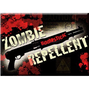 ZOMBIE REPELLENT Magnet for Refrigerators and Lockers - Rock Band Craft Supply