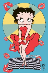 BETTY BOOP Marilyn Monroe Magnet for Refrigerators and Lockers - Animation