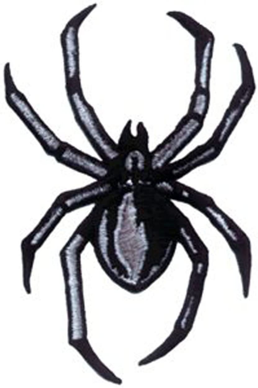 BLACK WIDOW SPIDER Embroidered Patch Applique Craft Supply