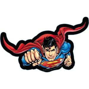 SUPERMAN Flying Sticker Decal - DC Comics Craft Supply