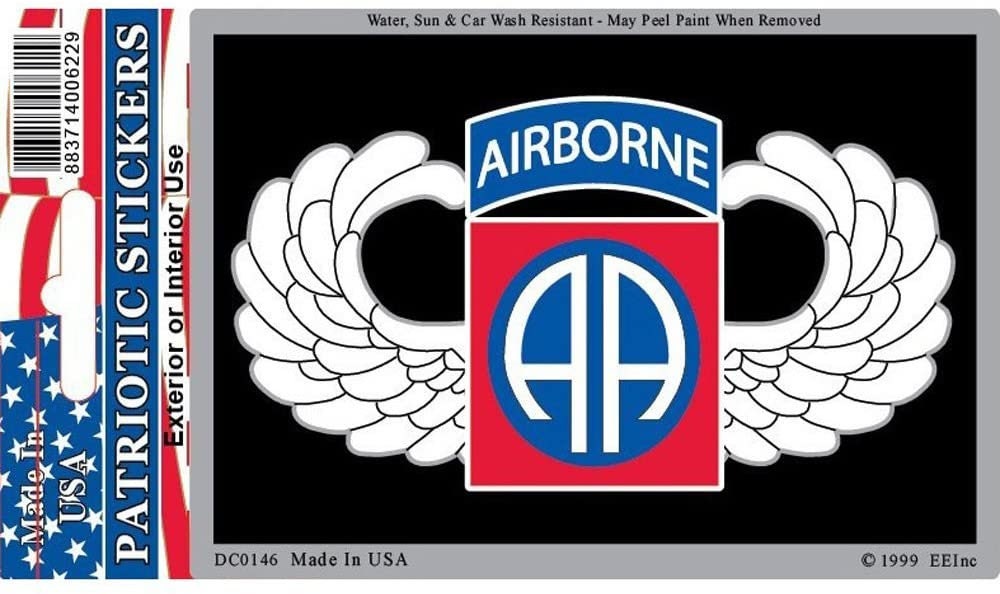 ARMY 82ND AIRBORNE DIVISION Sticker Decal - Veteran Vets Military Navy Marines Army Air Force Craft Supply