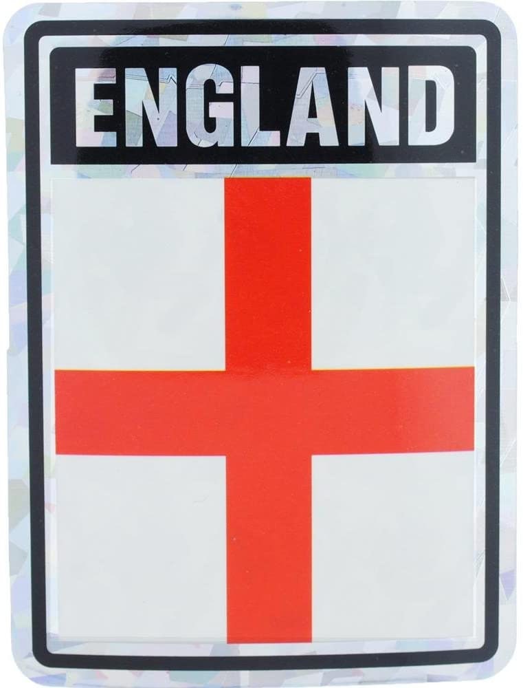 ENGLAND Flag Reflective Sticker Decal - Country Flag Holographic Glossy Craft Supply