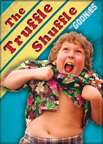 THE GOONIES Truffle Shuffle Magnet for Refrigerators and Lockers Steven Spielberg Movie Craft Supply