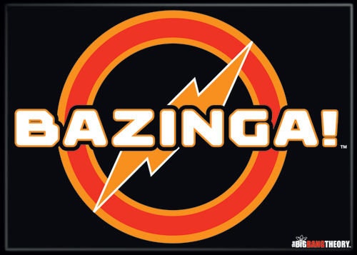 BIG BANG THEORY Bazinga Magnet for Refrigerators and Lockers Sheldon Cooper Craft Supply