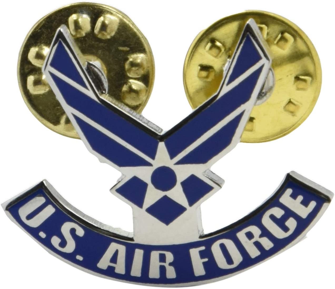 US AIR FORCE Symbol Wings Military Lapel Pin - Enamel Pin for Backpack Tie Shirt Trading Button Pinback Craft Supply