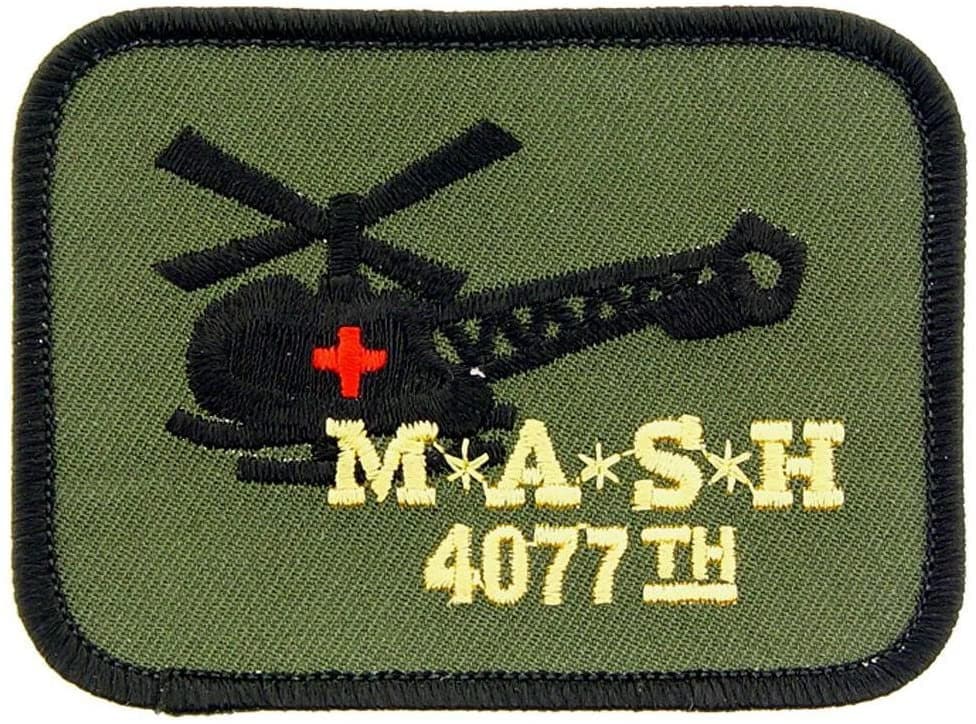 US ARMY Mash 4077th Military TV Series Embroidered Patch Applique Craft Supply
