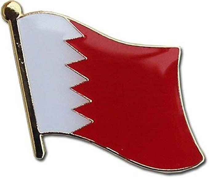 BAHRAIN World National Flag Lapel Pin - Enamel Pin for Backpack Tie Shirt Trading Button Pinback Craft Supply