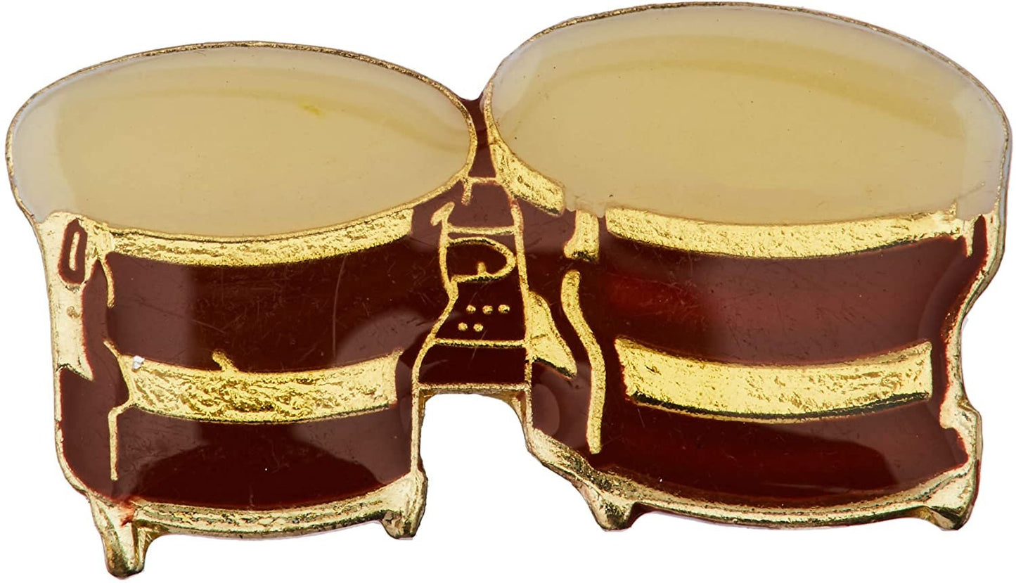 DRUM BONGOS Music Lapel Pin - Enamel Pin for Backpack Tie Shirt Trading Button Pinback Craft Supply
