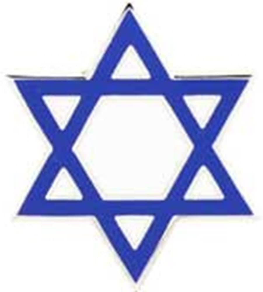 STAR OF DAVID Lapel Pin - Jewish Jewelry Enamel Pin for Backpack Tie Shirt Trading Button Pinback