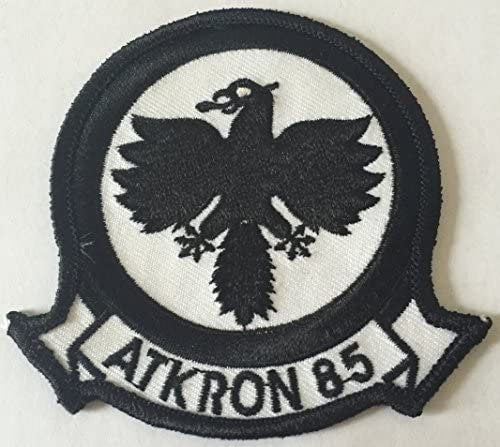 US NAVY Atkron 85 Black Falcons Attack Squadron VA-859 Embroidered Patch Applique - Usn Seals United States Military Craft Supply