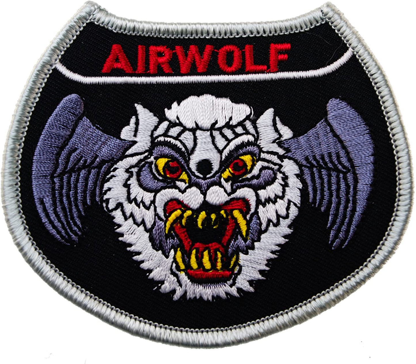 AIRWOLF Air Force Helicopter 1980s Tv Series Military Embroidered Patch Applique - USAF United States Air Force Airwolf USAF Craft Supply