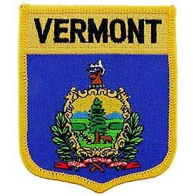 VERMONT State Shield Embroidered Patch Applique - USA United States of America Patch Craft Supply