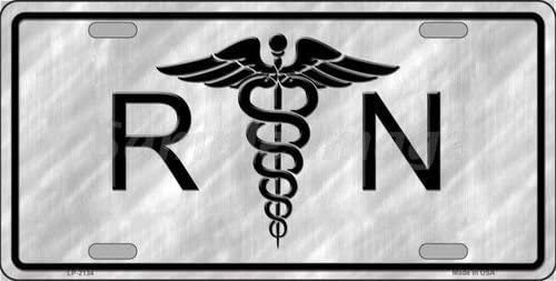 RN REGISTERED NURSE Metal License Plate Sign Novelty Vanity - Hospital Lpn Nurse Craft Supply