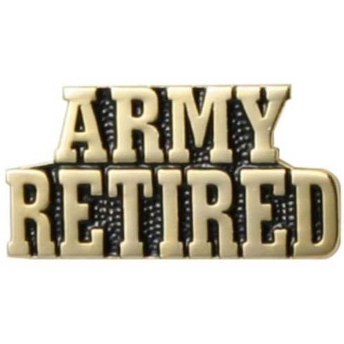 U.S. ARMY Retired Lapel Pin - United States ARMY Enamel Pin for Backpack Tie Shirt Trading Button Pinback Craft Supply