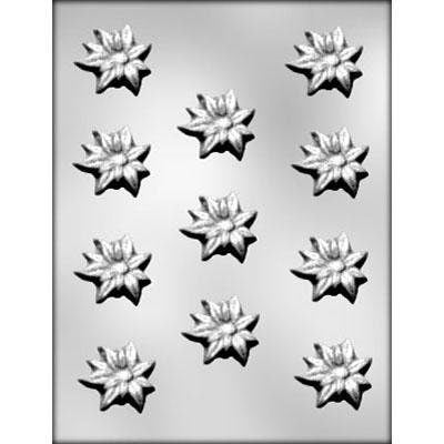 POINSETTIA Chocolate Candy Mold -- Christmas Holiday Wreath Flower Holiday Pinecone Craft Supply