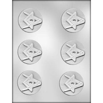MASONIC MINTS Chocolate Candy Mold -- Freemason Mason Square and Compass
