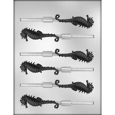SEAHORSE Sucker Chocolate Candy Mold -- Ocean Seashell