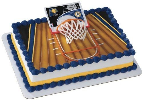 INDIANA PACERS Cake Topper NBA Birthday Slam Dunk Team Cake Decoration Decoset Craft Supply