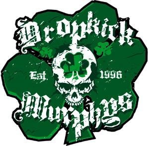 DROPKICK MURPHYS Shamrock Skull Sticker Decal - Rock Band Craft Supply