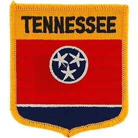 TENNESSEE State Shield Embroidered Patch Applique - USA United States of America Patch