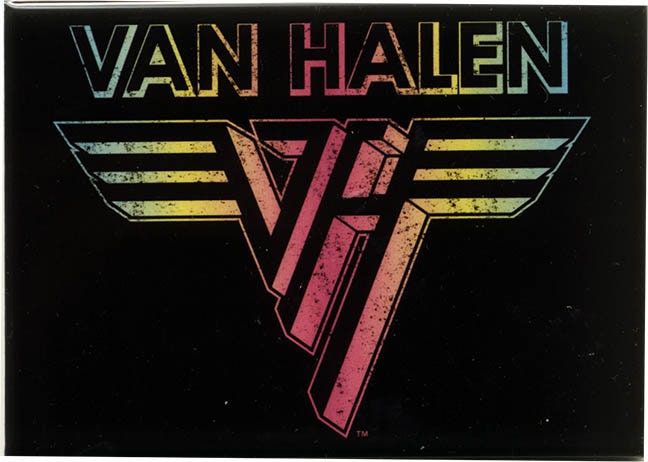 VAN HALEN Band Rainbow Magnet for Refrigerators and Lockers - Rock Band Craft Supply