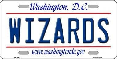 WIZARDS Washington D.C. State Background Metal License Plate Sign Novelty Vanity Craft Supply
