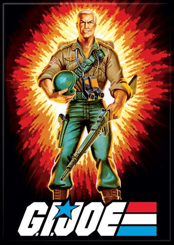 GI JOE Duke Magnet for Refrigerators and Lockers - Great American Hero! Classic 80s Cartoon TV Show Movie Cobra Commander