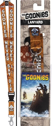 GOONIES Reversible Lanyard with Detachable Buckle and ID Holder - Goonies Never Die Ending Scene Movie Classic! Craft Supply