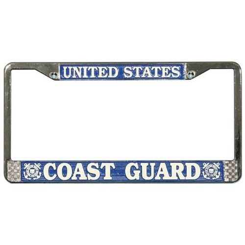 U.S. COAST GUARD Metal License Plate Frame - United States Coast Guard USCG Craft Supply