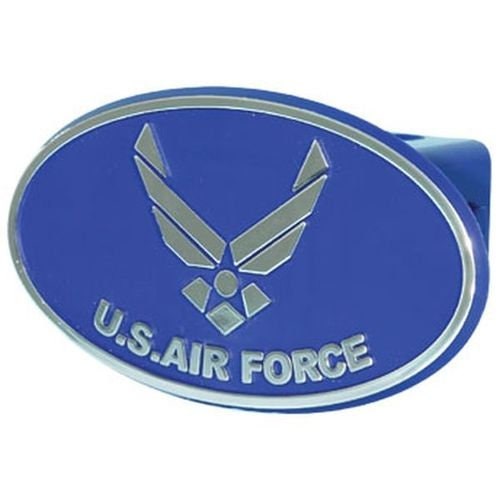U.S. AIR FORCE Symbol Logo Hitch Cover - Tow Trailer Hitch Cover Plug Truck Receiver - United States Air Force Wings Logo Craft Supply