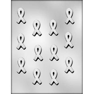AWARENESS RIBBON Chocolate Candy Mold -- Breast Cancer Ribbon Craft Supply
