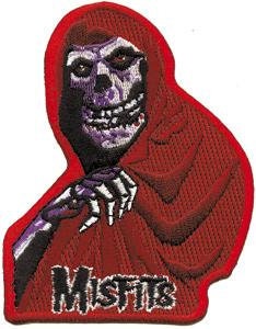 MISFITS Red Fiend Skull Patch - Embroidered Rock Band Patch Applique Danzig Craft Supply