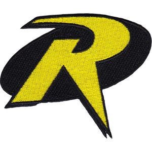 BATMAN Robin Logo Patch - DC Comics Embroidered Patch Applique Craft Supply
