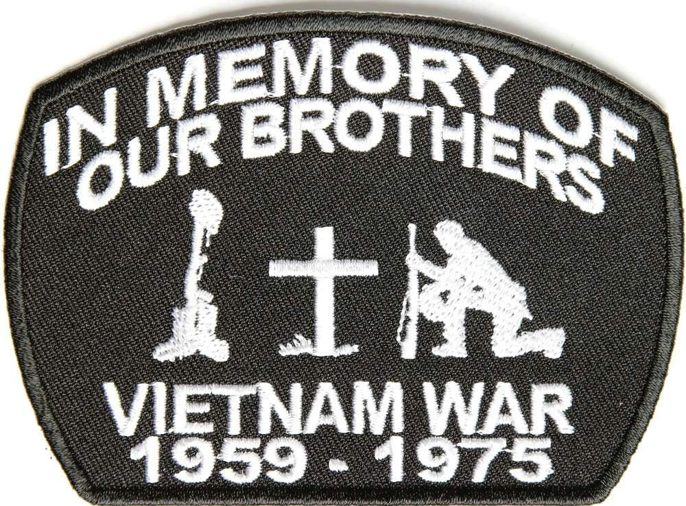 IN MEMORY Of Our BROTHERS Patch - Vietnam War Memory Military Embroidered Patch Craft Supply