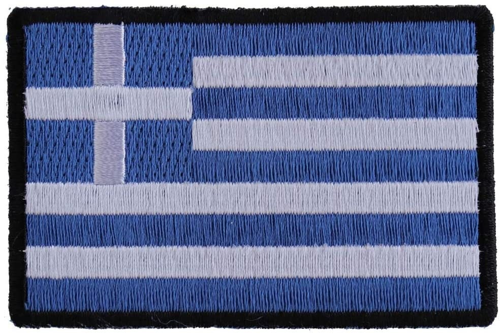 GREEK FLAG GREECE Patch - Country Flag Greece Embroidered Patch