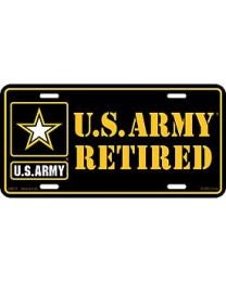 U.S. ARMY RETIRED Metal License Plate - Military Vet Veteran - United States Craft Supply