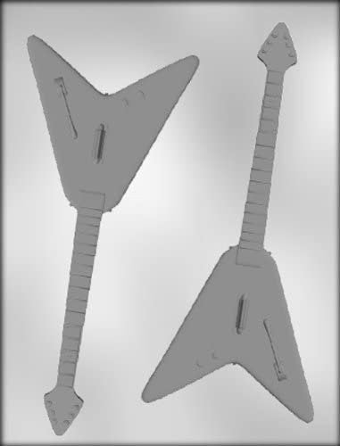 ELECTRIC GUITAR Chocolate Candy Mold -- Band Rock V Guitar Music 8 Inch Craft Supply