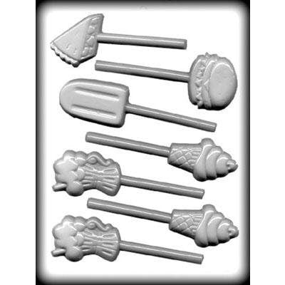 SODA FOUNTAIN TREATS Sucker Chocolate Candy Mold - Summer Treat Milk Shake Float Ice Cream Craft Supply