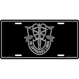 SPECIAL FORCES Metal License Plate - United States Military Unit Special Operations Nato Craft Supply