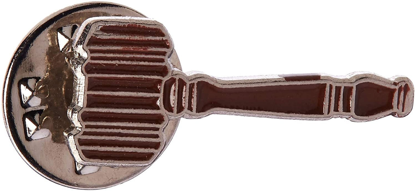 GAVEL Lapel Pin - Auctioneer Law Judge Enamel Pin for Backpack Tie Shirt Trading Button Pinback