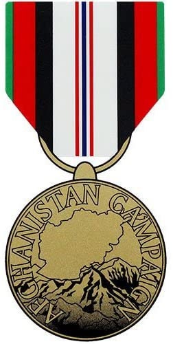 Afghanistan Campaign Medal Clear Decal Sticker - United States Military Clear Decal For Car Truck Window Vehicle Craft Supply