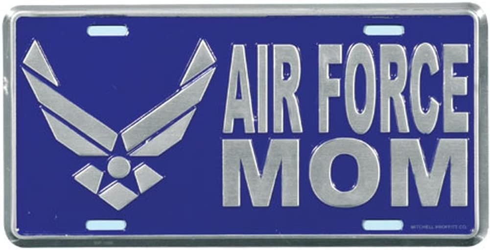 AIR FORCE MOM Metal License Plate - Military Vet Veteran - Usaf United States Air Force Veteran Craft Supply