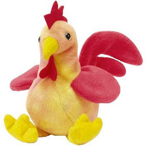 STRUT The Rooster Ty Beanie Baby Retired Beanbag Plush - New with Tags Vintage 1990s