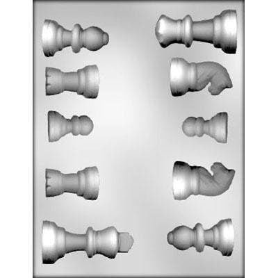CHESS Chocolate Candy Mold -- Chess Board Game Pieces Craft Supply
