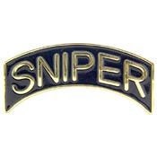 SNIPER Military Tab Lapel Pin - Marksman Army Enamel Pin for Backpack Tie Shirt Trading Button Pinback Craft Supply